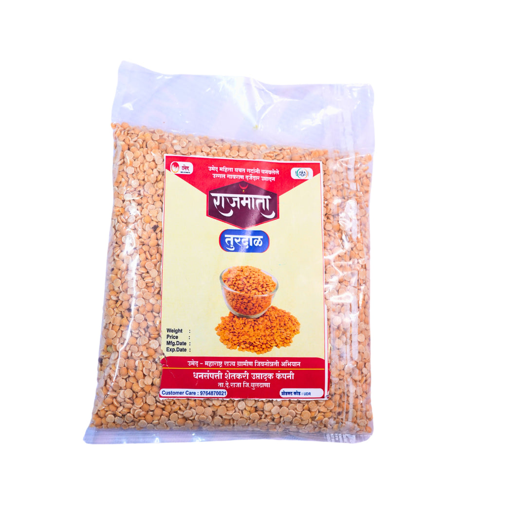 Tur Dall, Produced By Women, Dhnasamptti FPCl, Rajmata Brand,500 Gm