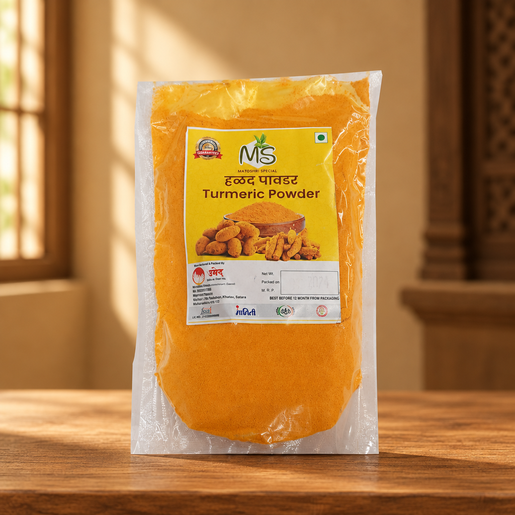 MS MASALE, Turmeric Powder, Siddhivinayak SHG, Natural Ingredients, No Artificial Essence, Pack of 100 gm