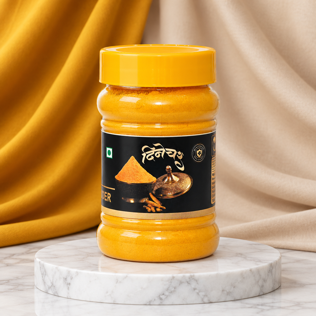 DINATURE, Turmeric Powder, Pure, Natural Ingredient, No Artificial Essence, Pack of 200 gm