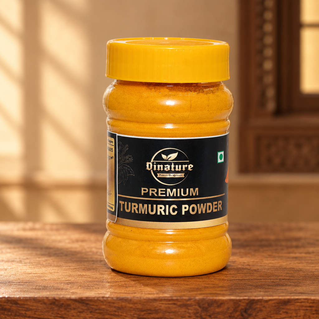 DINATURE, Turmeric Powder, Pure, Natural Ingredient, No Artificial Essence, Pack of 200 gm