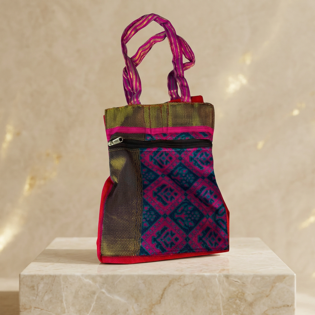 Ashwini Jute Bags and Ladies Purse, Clothe Tiffin Bag, Handmade, Pack Of 1 Piece