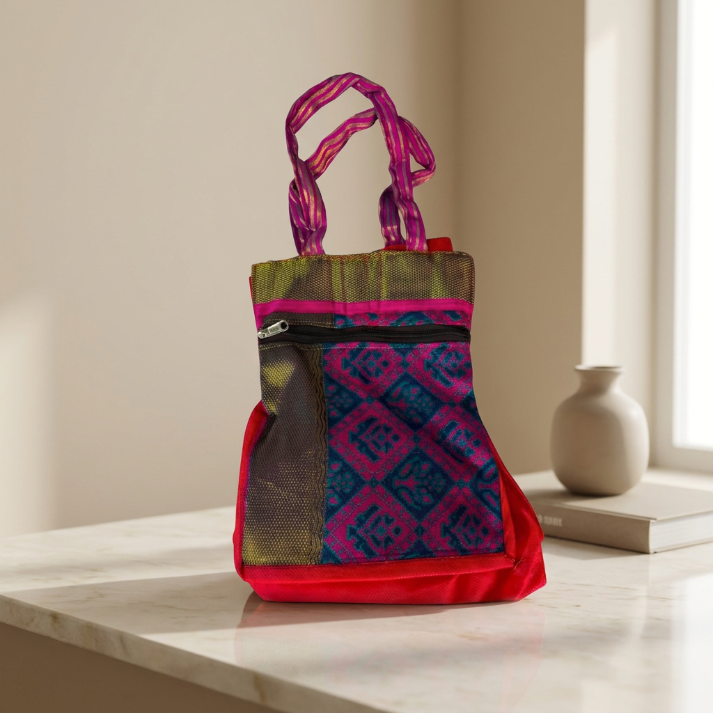 Ashwini Jute Bags and Ladies Purse, Clothe Tiffin Bag, Handmade, Pack Of 1 Piece