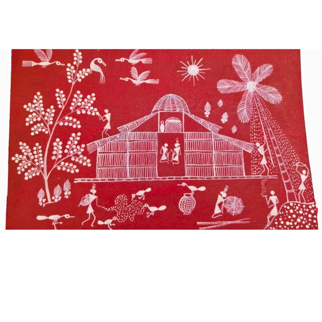 Bharari CMRC, Warli Painting, Handcrafted Wall Art, Pack of 1 Piece