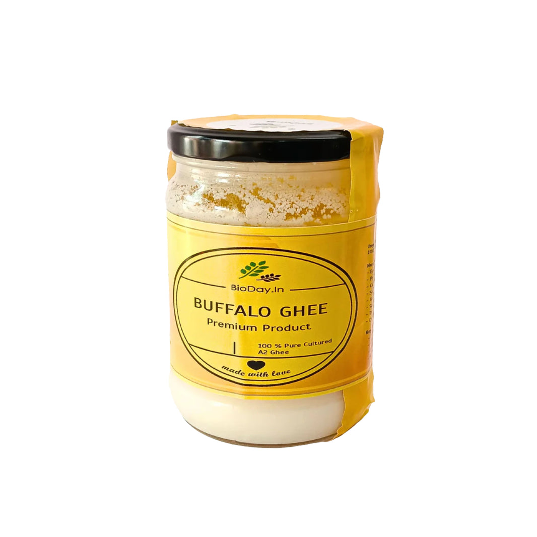 BIODAY.IN Buffalo Desi Ghee Made from Pure Buffalo Milk No Artificial Essence Traditional Pack of 550 ml
