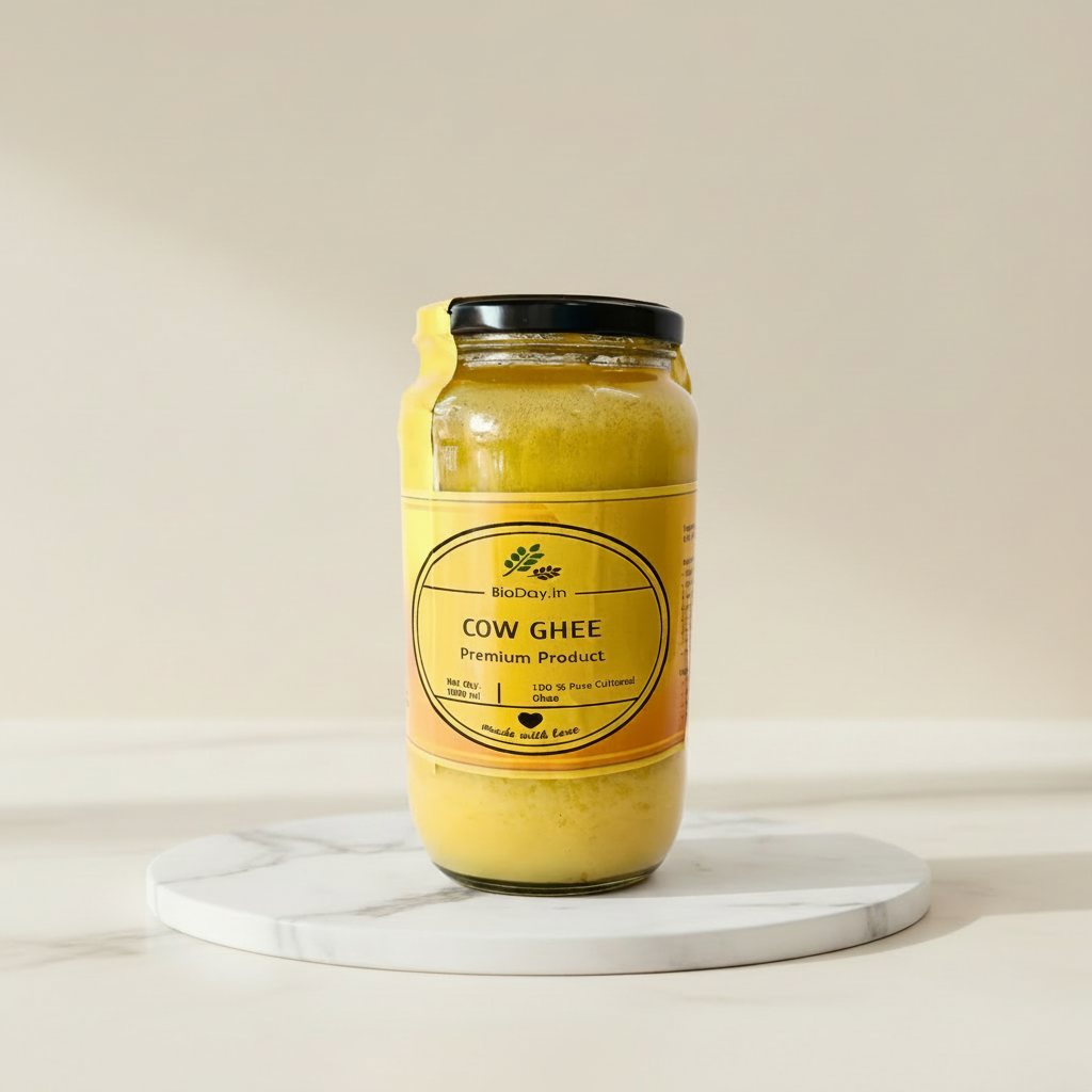 BIODAY.IN Pure Cow Milk Desi Ghee No Artificial Essence Handcrafted by Sai SHG Pack of 200 ml