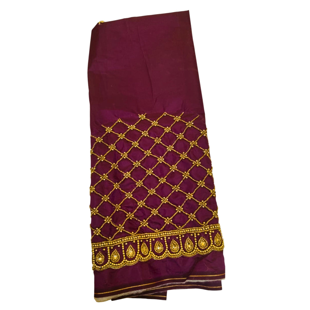 Bharari CMRC, Khan Embroidered Blouse Piece, Handcrafted Traditional, Pack of 1,