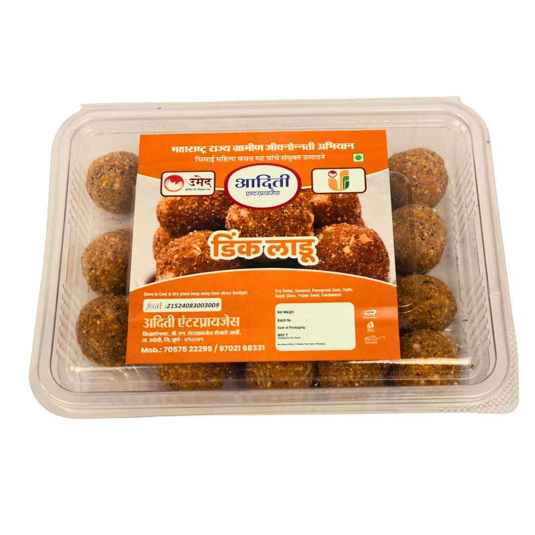 BHIMAI MAHILA SHG – Dink Laddoo | Healthy, Nutritious Sweet | Authentic Handmade, Natural & Traditional | Premium Quality | 1000 gm