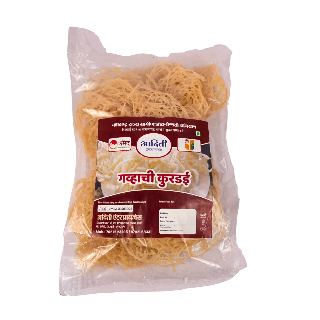 BHIMAI MAHILA SHG – Kurdai | Authentic Maharashtrian Snack | Handmade, Natural, Pure & Traditional | Premium Quality | 1000 gm