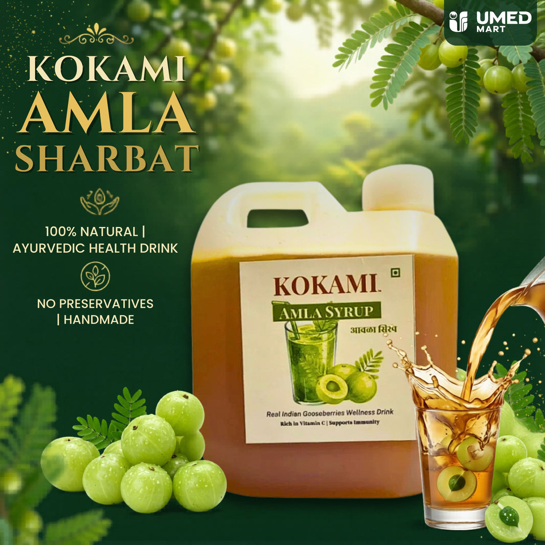 KOKAMI Kairi Panna Kokum Sharbat And Kokum Agal Combo Traditional Konkan Beverage Natural Refreshing Drink Handcrafted By Durgalaxmi SHG Pack Of 500ml Each