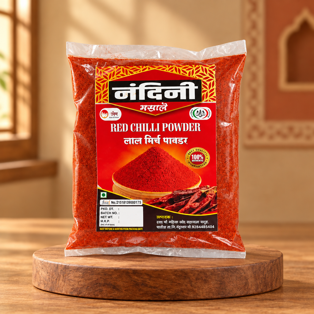 Dashama SHG Red Chilli Powder – Organic, No Artificial Color | 100% Pure & Chemical Free | Nandurbar | 1000 gm