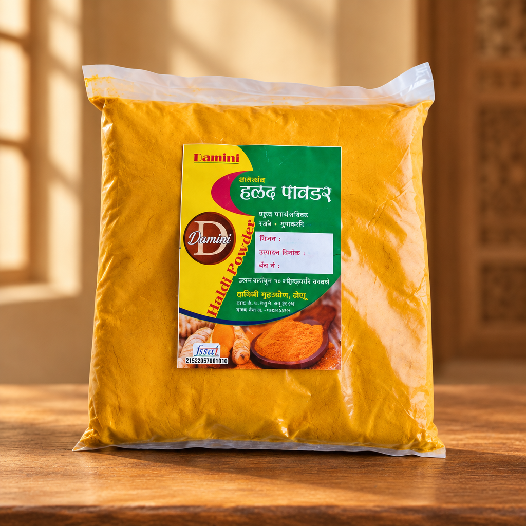 TURMERIC POWDER, Natural Handmade By SHG Women, DAMINI SHG, Pack of 500gm