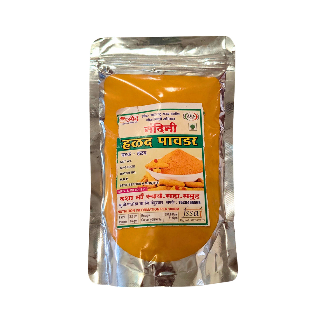Dashama SHG Turmeric Powder – Organic, No Artificial Color | 100% Pure & Chemical Free | Nandurbar | 1000 gm