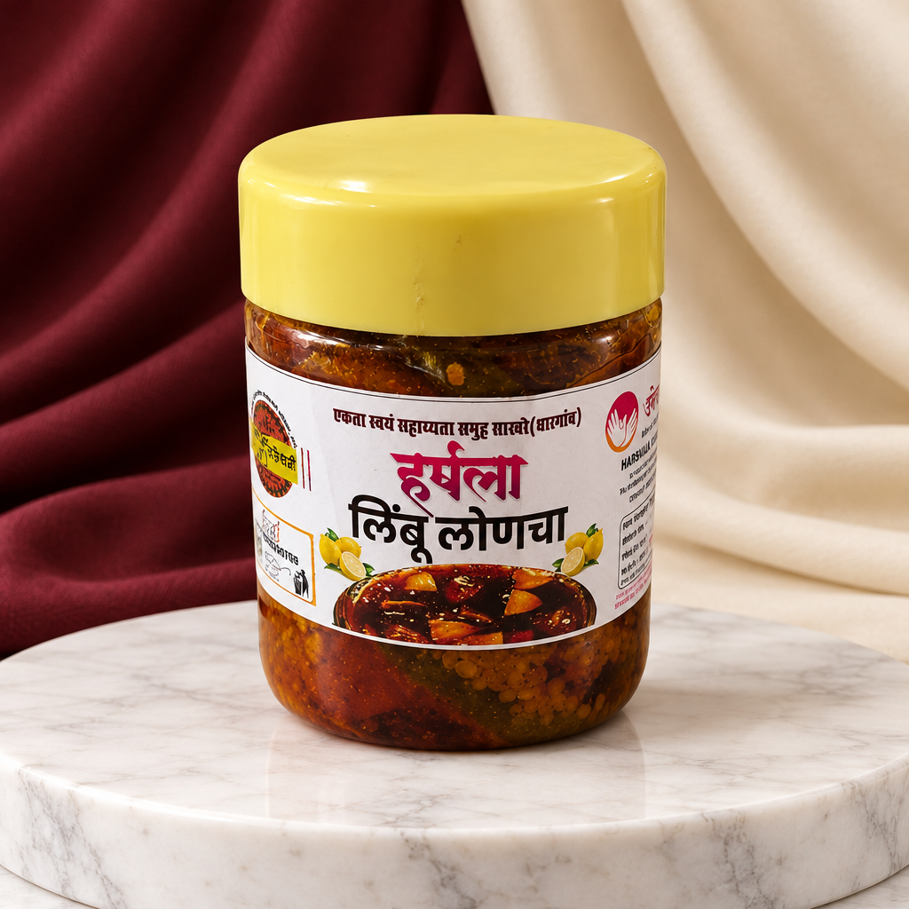 EKTA Harshala Lemon Pickle, 200 g | Traditional Spicy & Tangy
