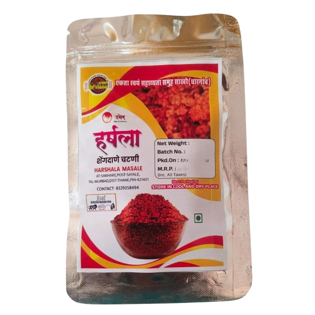 Ekta Mahila SHG, Harshala Shengdana Chatani, premium  spice, pack of 100 gm