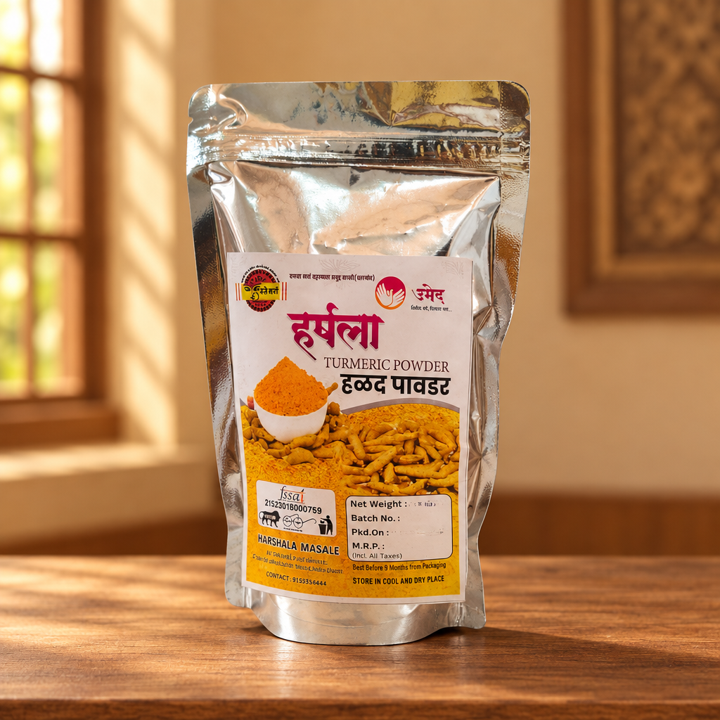 Ekta Mahila SHG, Harshala Turmeric Powder, premium Powder, pack of 250 gm