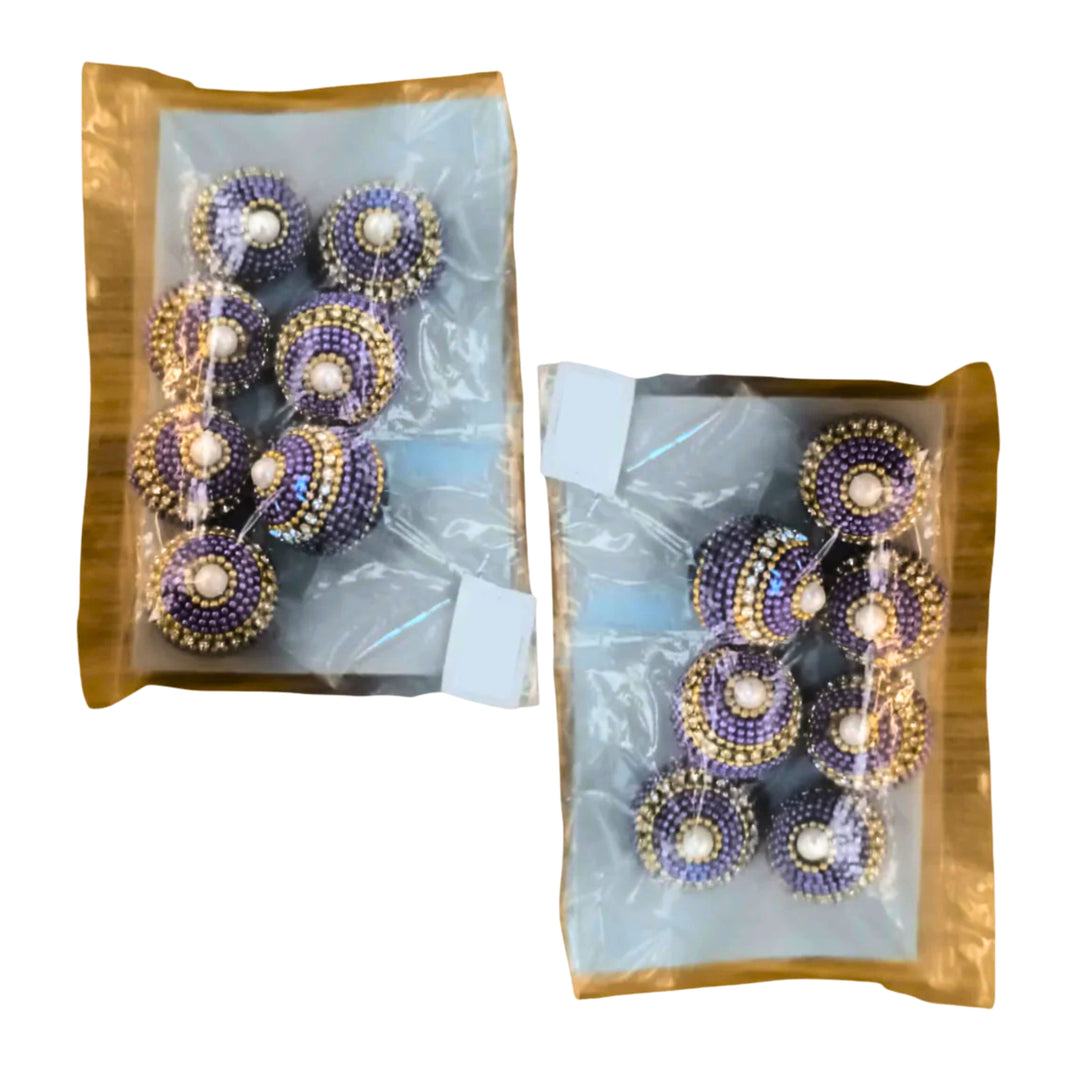 ESHWARI Saptpadi Supari Pack of 14(7 X 2 Pack) Traditional Wedding Ritual Betel Nut Decorative Pooja Accessory Colorful Handcrafted Ceremonial Set