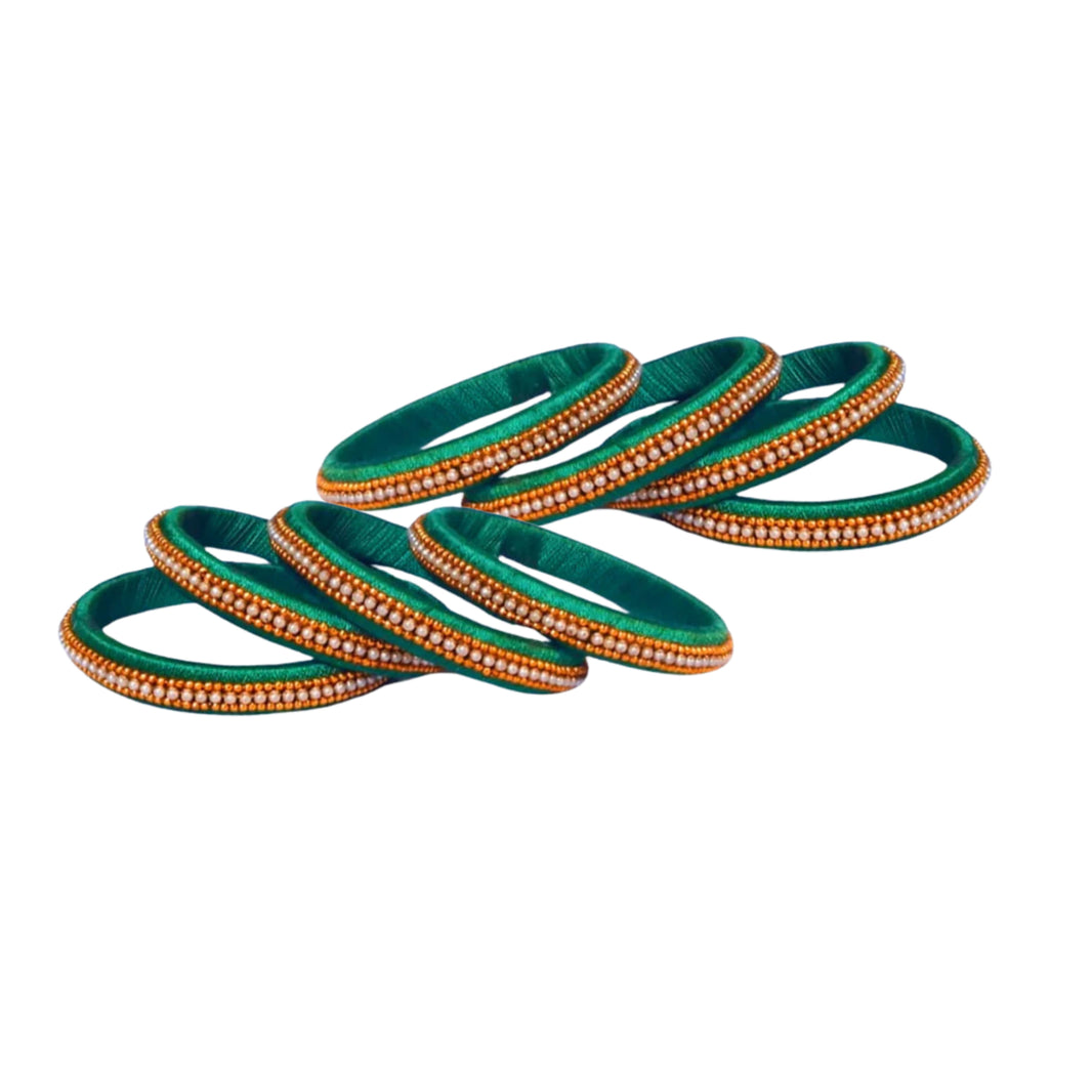 ESHWARI Woolen Bangles Pack of 2 Traditional Handcrafted Wool Thread Bangles Colorful Lightweight Ethnic Fashion Accessory Artisan Made