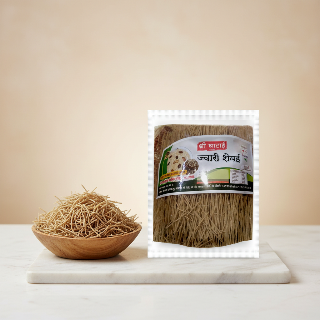 GHATAIDEVI SHG, Jowar Shevai, No Maida Made By Natural Ingredients, Pack of 200 gm