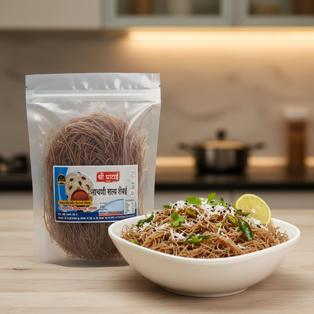 GHATAIDEVI SHG, Ragi Shevai, No Maida Made By Natural Ingredients, Pack of 200 gm
