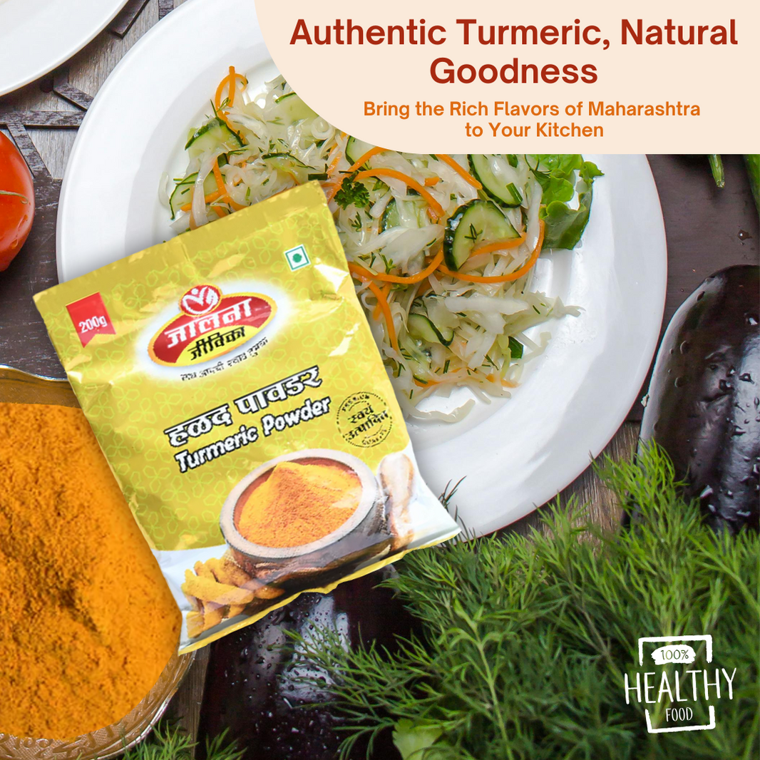 Jalna Jivika Tumeric Powder, Premium Quality, Natural, Healthy, Pack of 200 gms