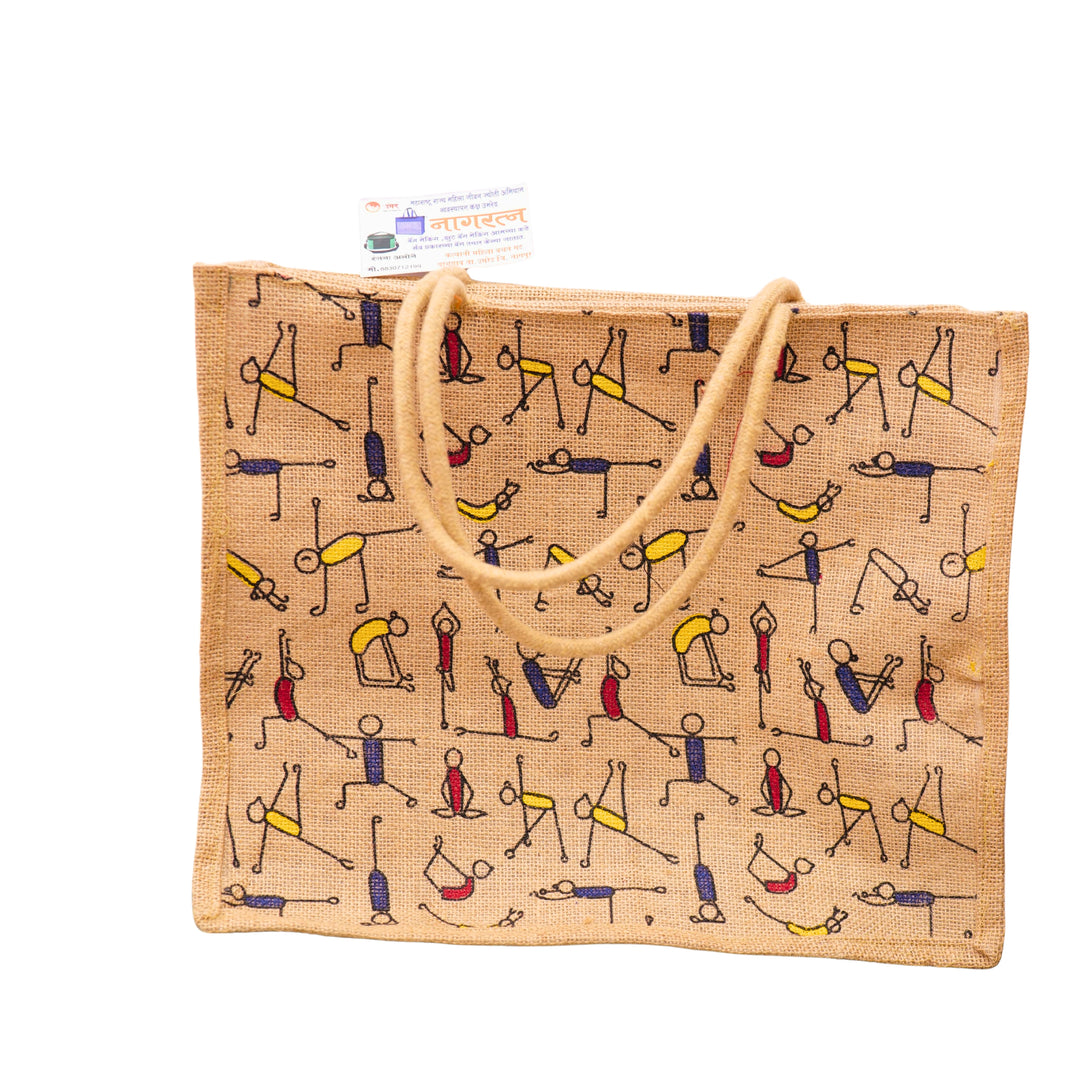 JUTE SHOPPING BAG, Handcraft By SHG Women, KALYANI SHG, Pack of 1