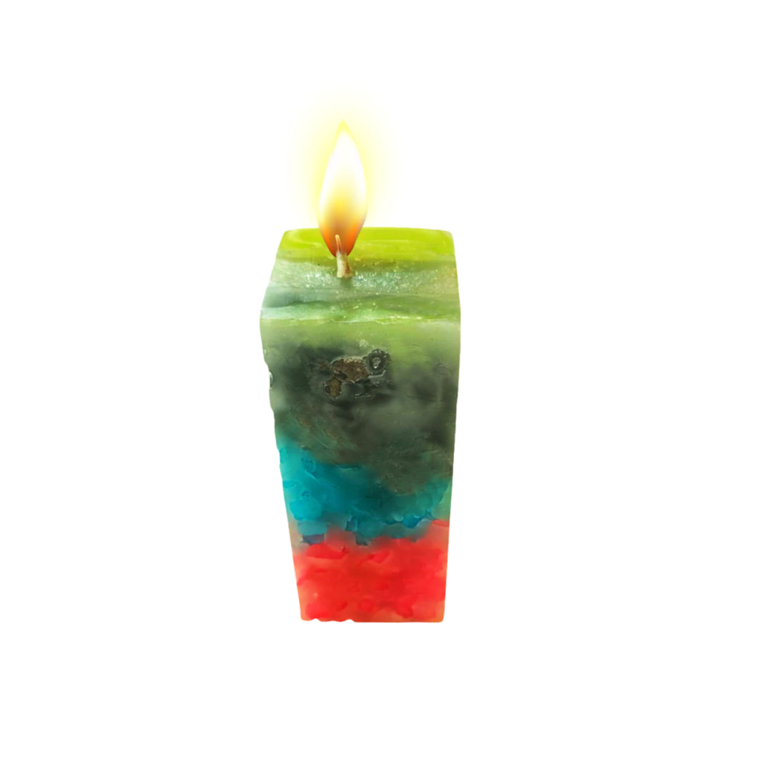 Mauli Mahila SHG, Colorful Floral Scented Wax Candles, Pack Of 1,