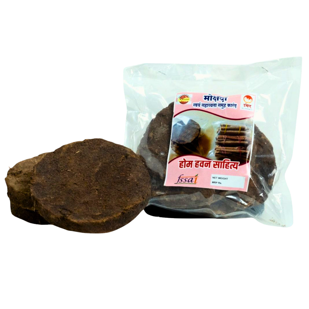 Mokshada Mahila SHG, Karand Cow Dung Cake, Natural Pure, Pack Of 5 Pieces