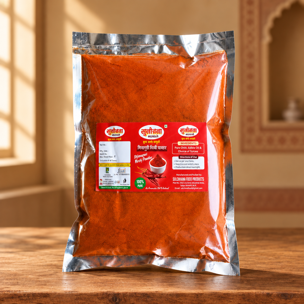CHILI POWDER, Natural Made By SHG Women, No Articial Flavour, NEW EKTA SHG, Pack of 500gm
