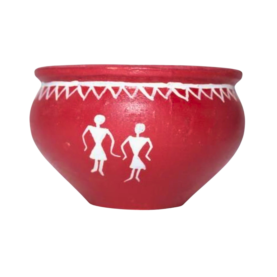 Nav Tejaswini Warli Unit FPO, Handcrafted Dahi Pot, traditional handmade pot, pack of 1 piece