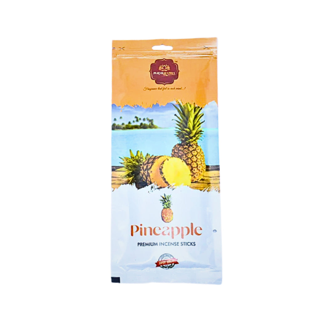PURNABRAMHA, Pineapple Agarbatti, Long Lasting Natural Fragrance, No Artificial Essence, 110 gm pack