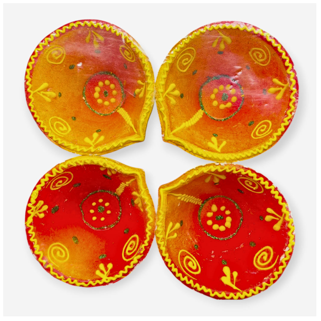 Pragati Mahila SHG, Clay Diya, Traditional Earthen Lamp, Pack Of 4 Pieces