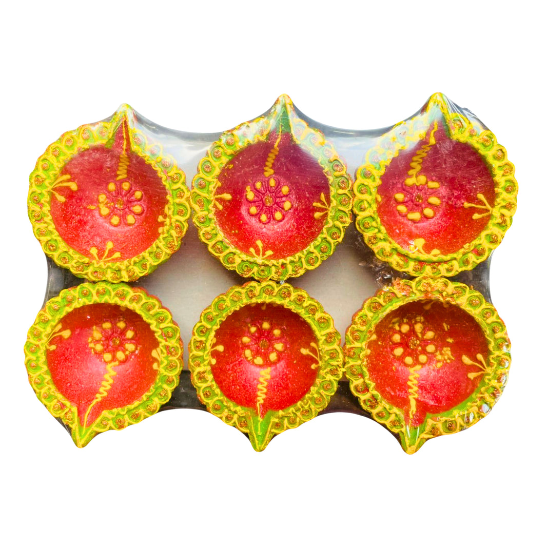 Pragati Mahila SHG, Clay Diya, Traditional Earthen Lamp, Pack Of 6 Pieces