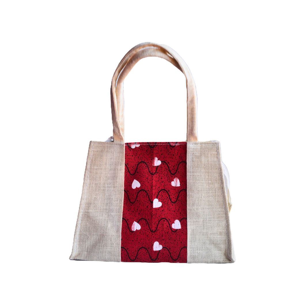 ONE SIDE JUTE BAG Handmade By SHG Women, PRANAVI SHG, Pack Of 1