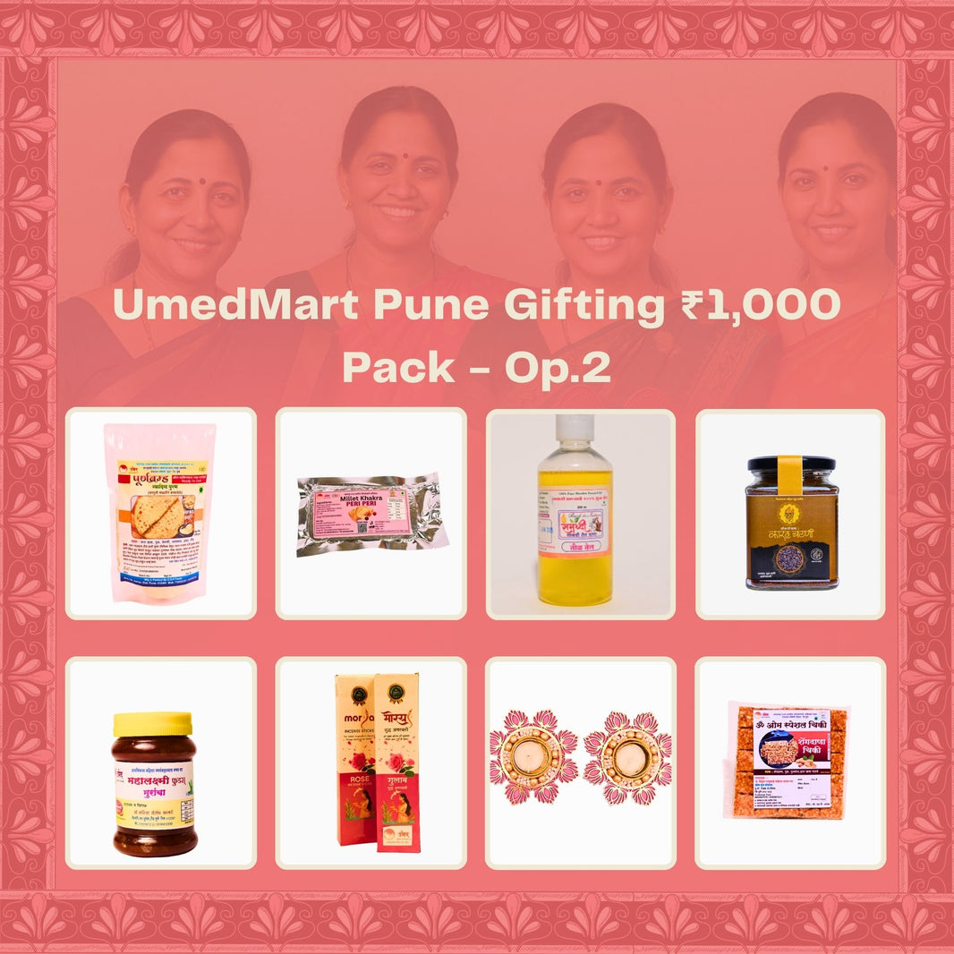 UmedMart - Gifting Combo Pack | Traditional, Natural & Handmade | Premium Festive Hamper with 8 Authentic Items pack of 1000 Option 2