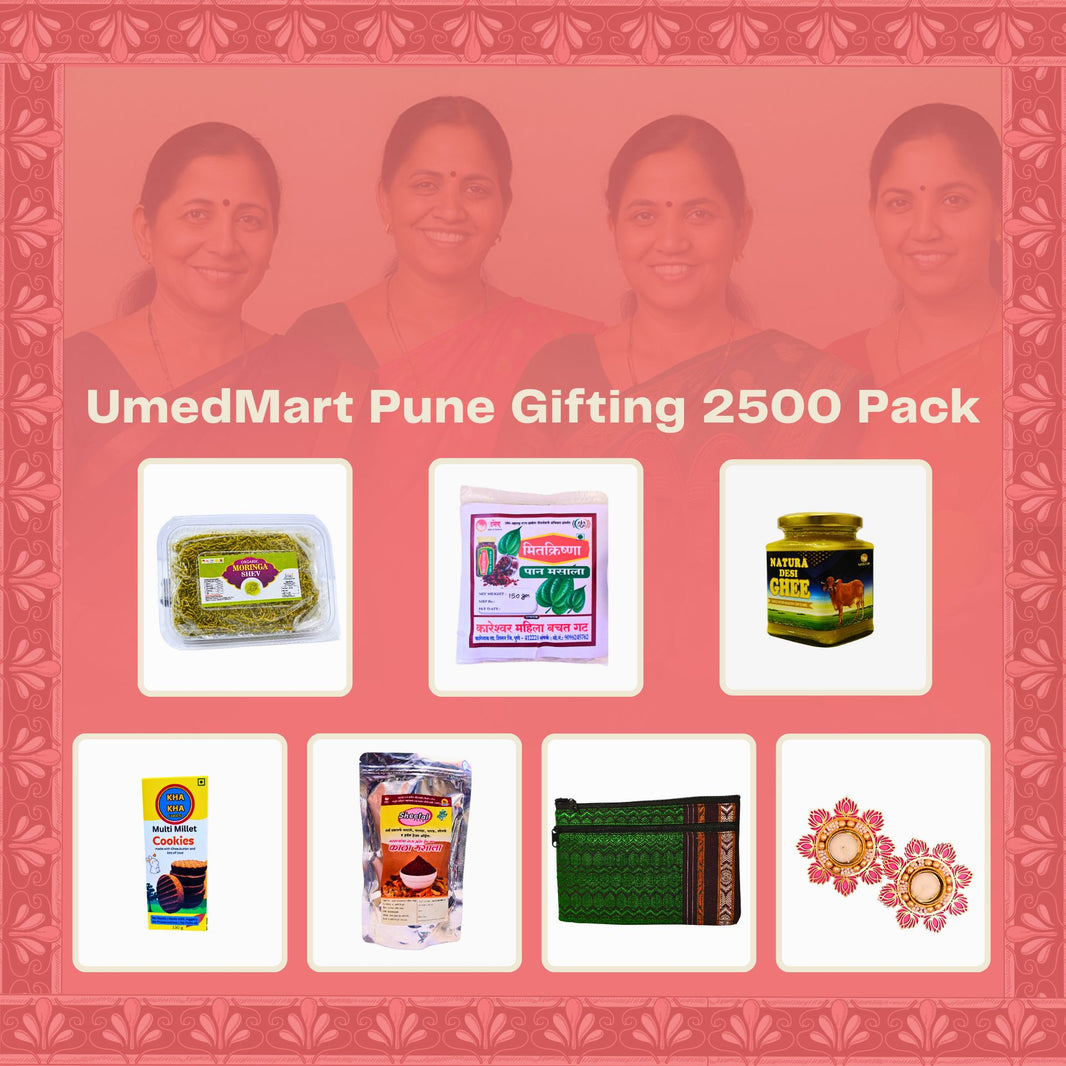 UmedMart - Gifting Combo Pack | Traditional, Natural & Handmade | Premium Festive Hamper with 7 Authentic Food & Handicraft Items Pack Of 2500