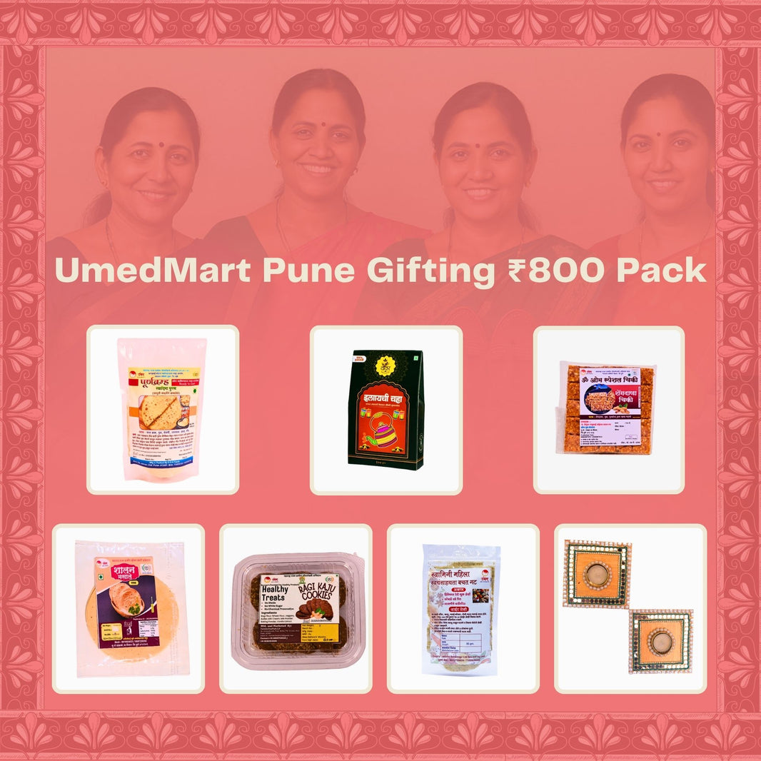UmedMart - Gifting Combo Pack | Traditional, Natural & Handmade | Premium Festive Hamper with 7 Authentic Items pack of 800