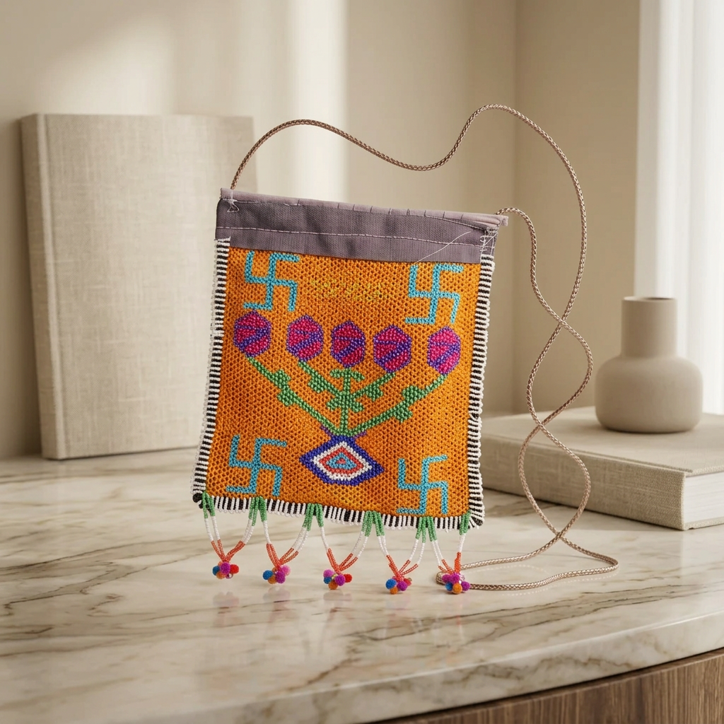 Handmade Banjara Art Mini Purse – Rachana Mahila Swayansahayyata Samuh
