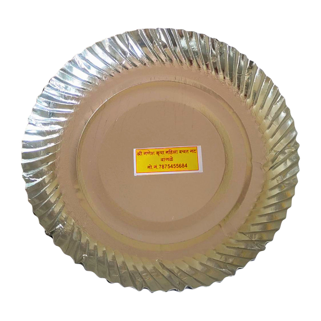 Shree Ganesh Krupa, Silver Dish 12 Inch, premium quality, pack of 25 pieces