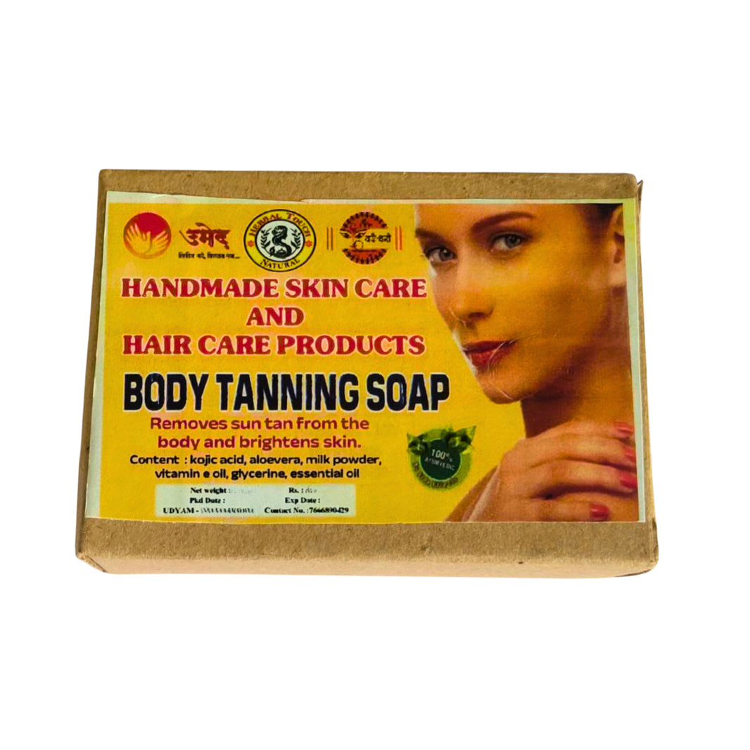 Shree Krupa SHG, Body Tanning Soap, naturally handmade herbal soap, pack of 100 gm