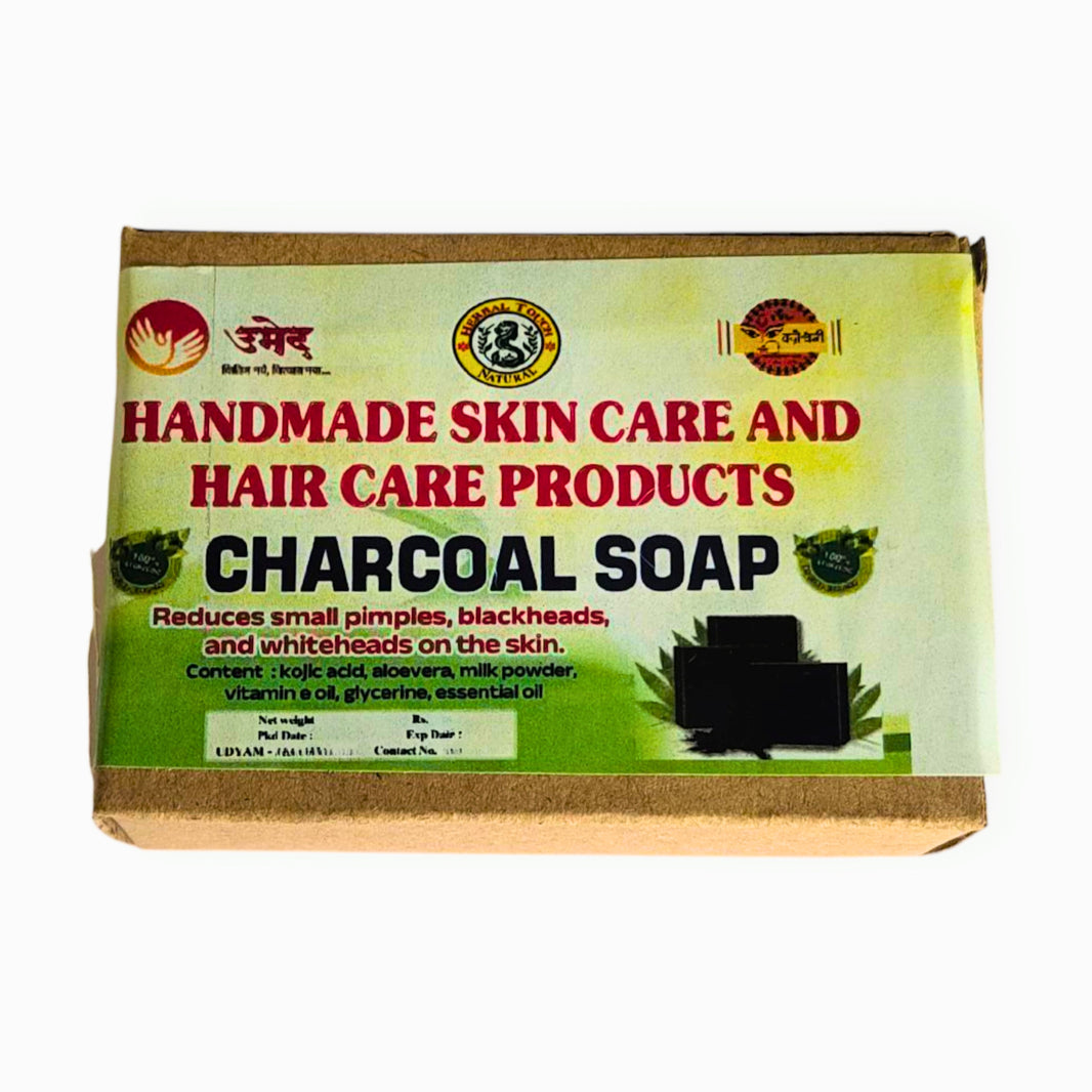 Shree Krupa SHG, Charcoal Soap, naturally handmade herbal soap, pack of 100 gm