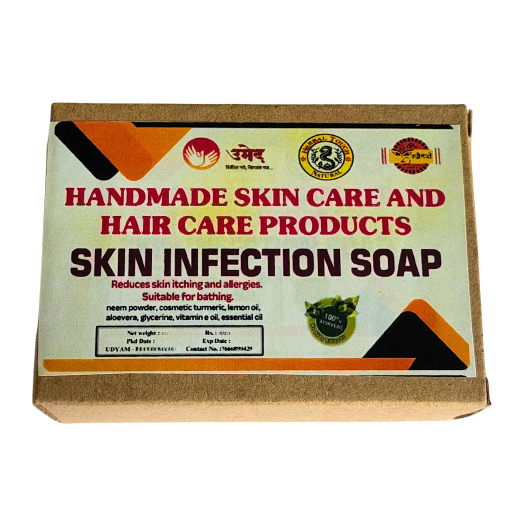 Shree Krupa SHG, Skin Infection Soap, naturally handmade herbal soap, pack of 100 gm
