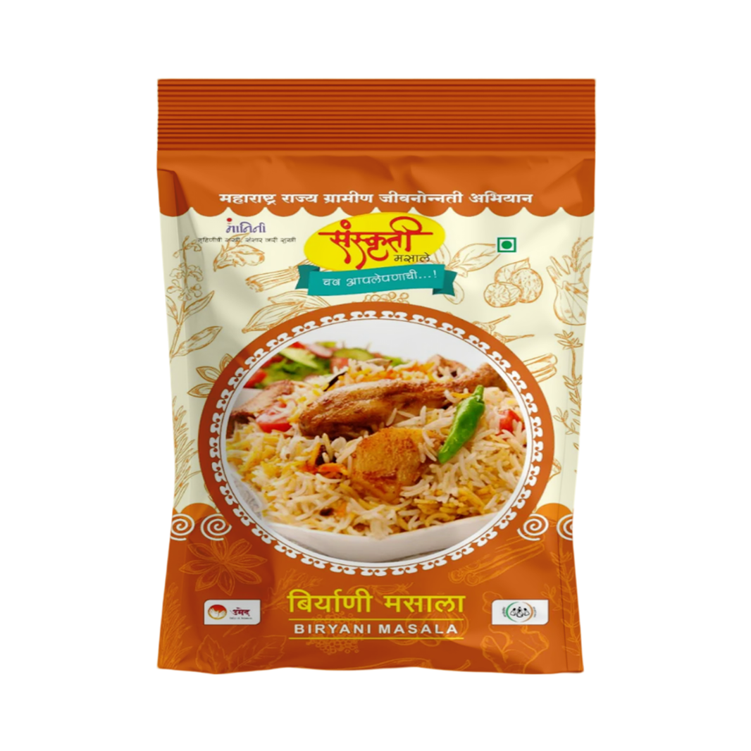 SANSKRUTI Biryani Masala,Made By Natural Ingredients,No Artificial flavour,pack of 15