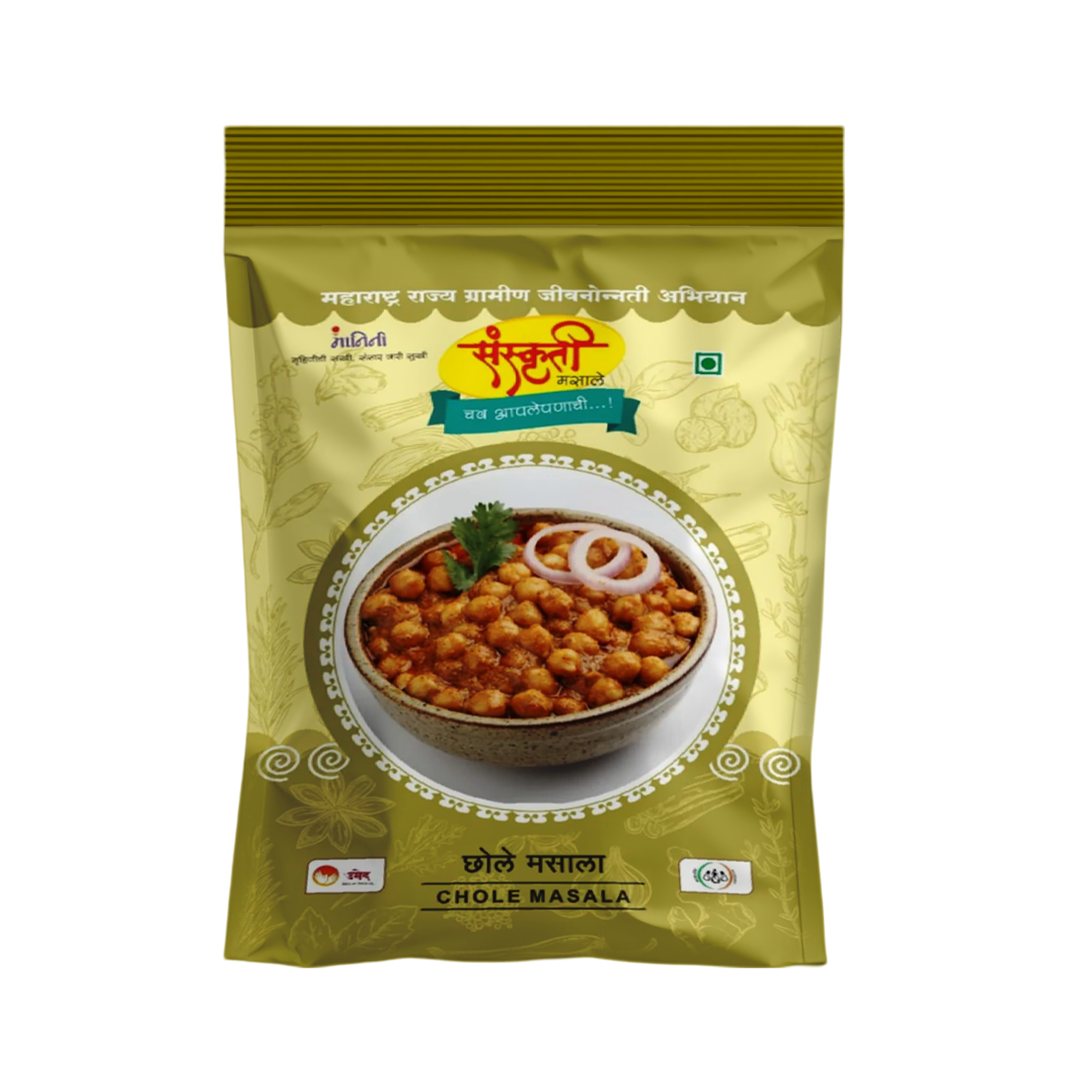 SANSKRUTI Chole Masala,Made By Natural Ingredients,No Artificial flavour,pack of 100