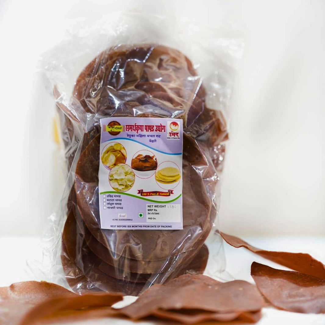 Samarthkrupa Papad Udyog, Nachni Papad, Handmade, Pack Of 1 Piece