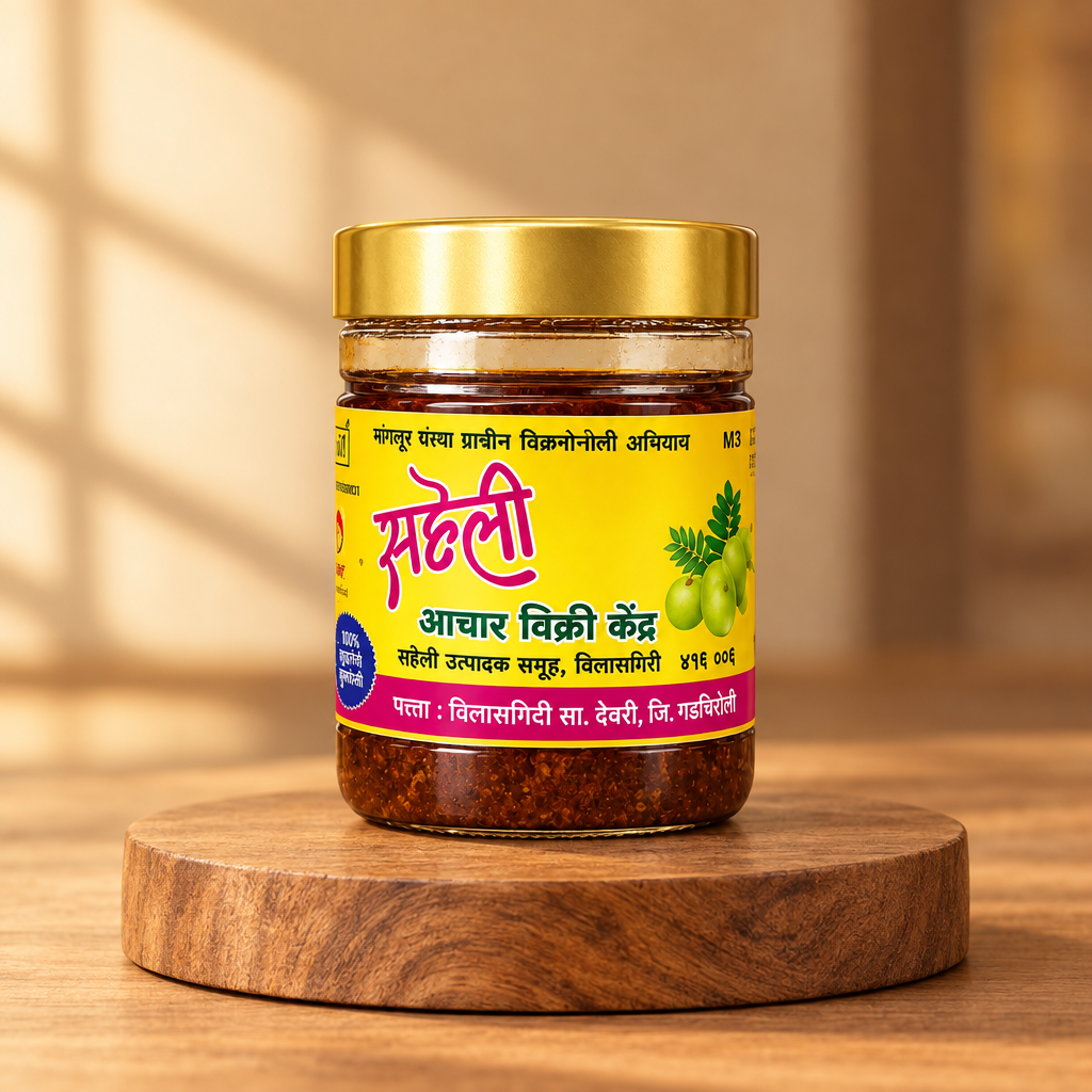 AAONLA PICKLE,Natural Pickle Making By SHG women, SAHELI SHG, pack Of 250gm