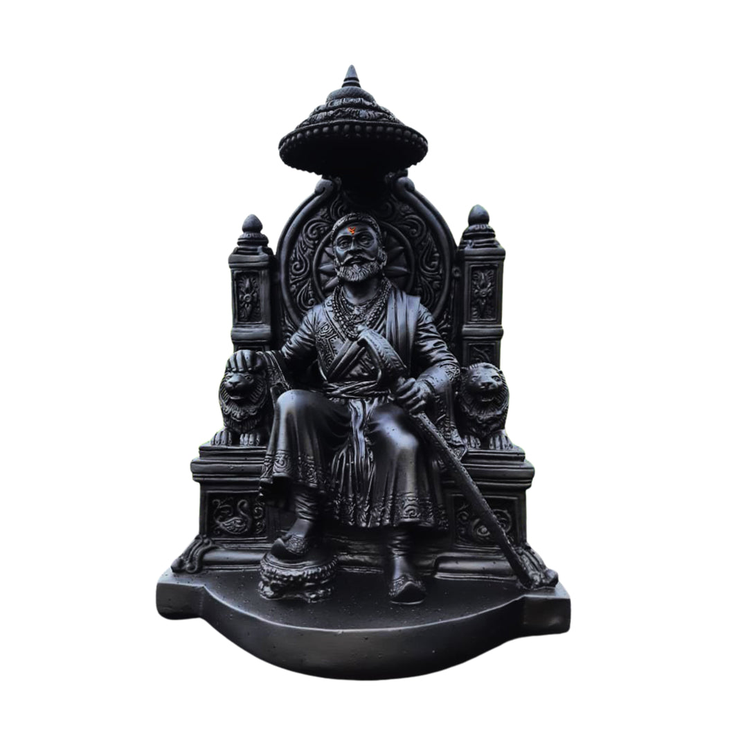 CHHATRAPATI SHIVAJI MAHARAJ MURTI,14'Inch, handcrafted By SHg Women, SADARAM SHG, Pack Of 1