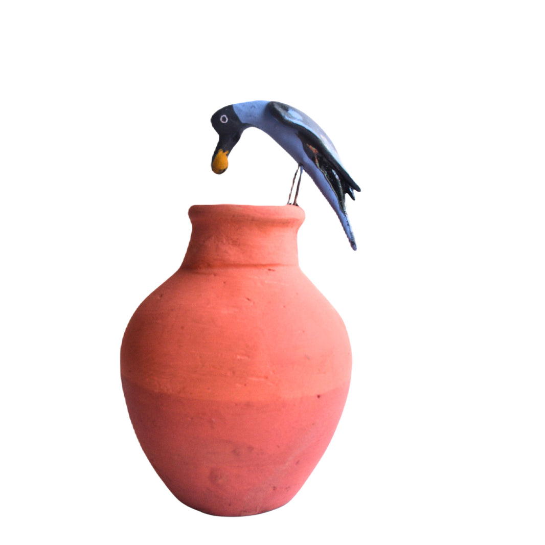 CROW WITH POT, Handmade By SHG Women, SADARAM SHG, Pack Of 1
