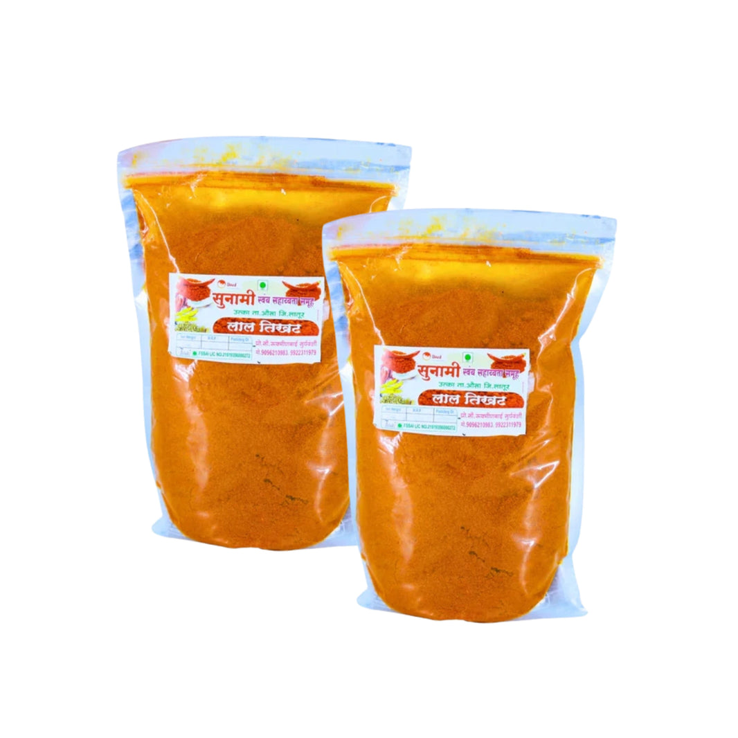 SUNAMI, Red Chilli Powder, Lal Tikhat, Sunami SHG, No Added Colours & No Preservatives, Pack Of 2 900gm