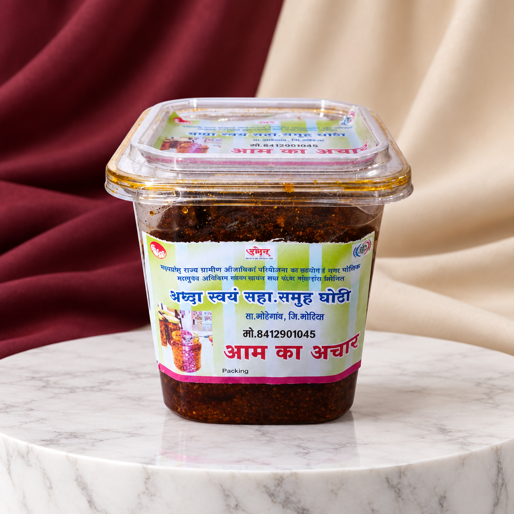 MANGO PICKLE, Handmade By SHg Women, SHRADHHA SHG, Pack of 1000gm