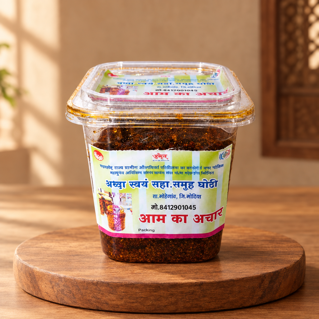 MANGO PICKLE, Handmade By SHg Women, SHRADHHA SHG, Pack of 1000gm
